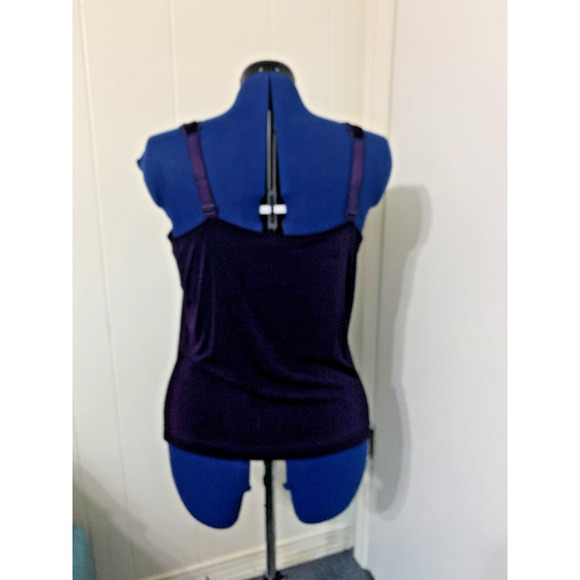 Chico's Travelers Cardigan and Tank Set Size 16/XL Purple Slinky Knit Packable - Picture 5 of 13